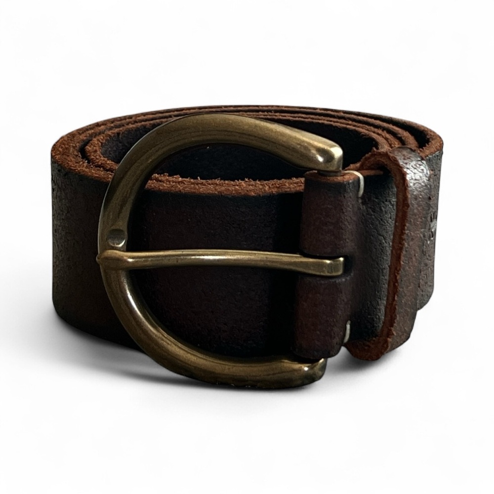 FRYE Men's Brown genuine Leather Belt Sz S